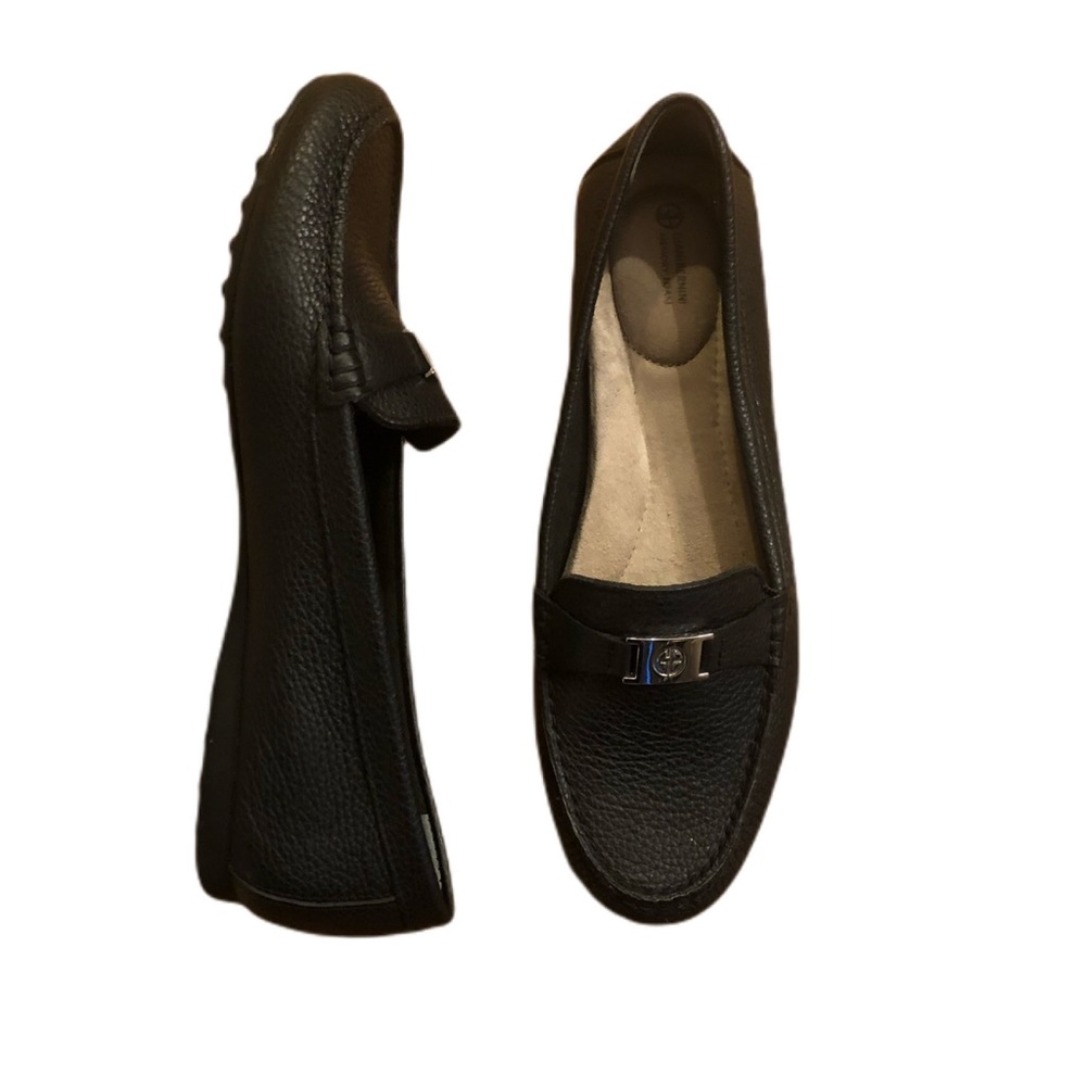 Buckled Leather Loafers 9.5